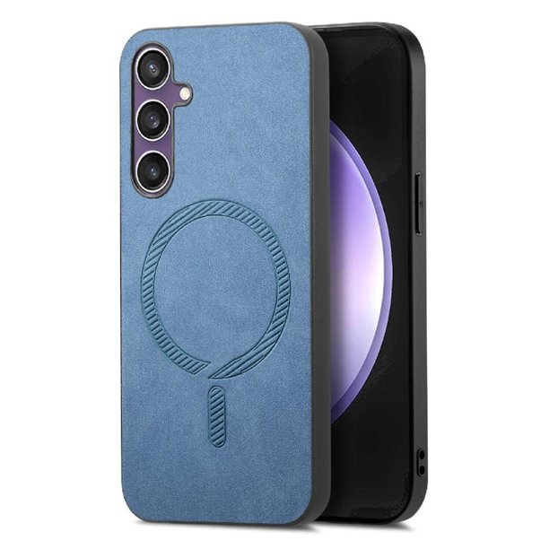 Magnetic Slim Case for Samsung Galaxy S23 FE with Camera Guard & Anti-Scratch Back Blue