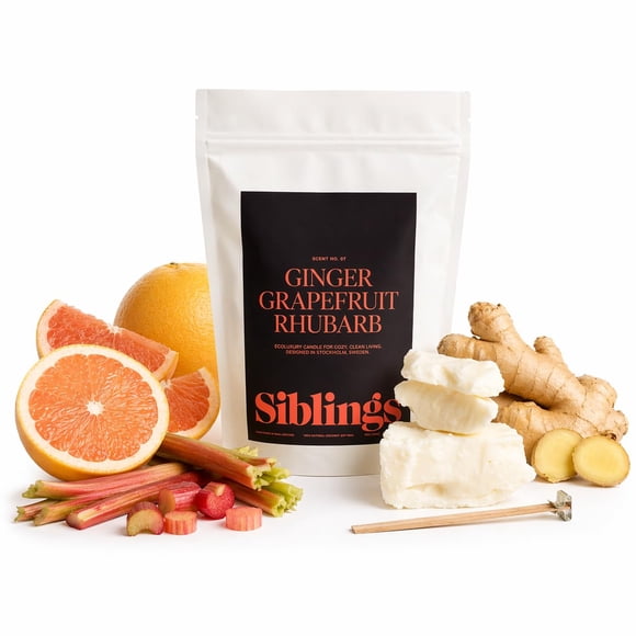 Kit De Recarga Para Velas Jengibre Pomelo Rosa Y Ruibarbo