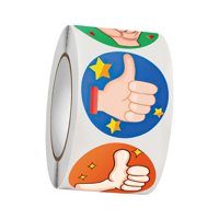 Bothyi - 500 Piezas De Pegatinas Motivacionales, Pegatinas De Pulgares Arriba Para Fiesta, Paquete De Regalo, Diámetro De 1,5 Pulgadas