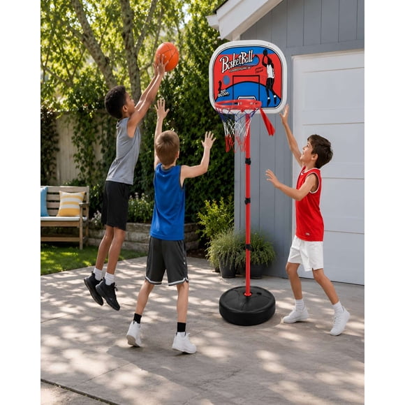 Tablero De Basquetbol Infantil Portatil Con Aro Y Pelota Incluida