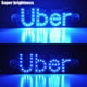 thumbnail image 2 of Letrero luminoso para coche, luz azul para parabrisas con ventosas, cable con interruptor de atenuación táctil USB, 2 of 6