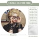 thumbnail image 2 of Madonna-theme Fitted Round Tablecloths Elastic Edged Table Covers Waterproof Table Cloth for Kitchen Holiday Party Tables Decor 120cm, 2 of 6
