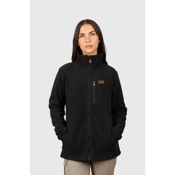 Polerón Polar Senda Negro Mujer Falcone
