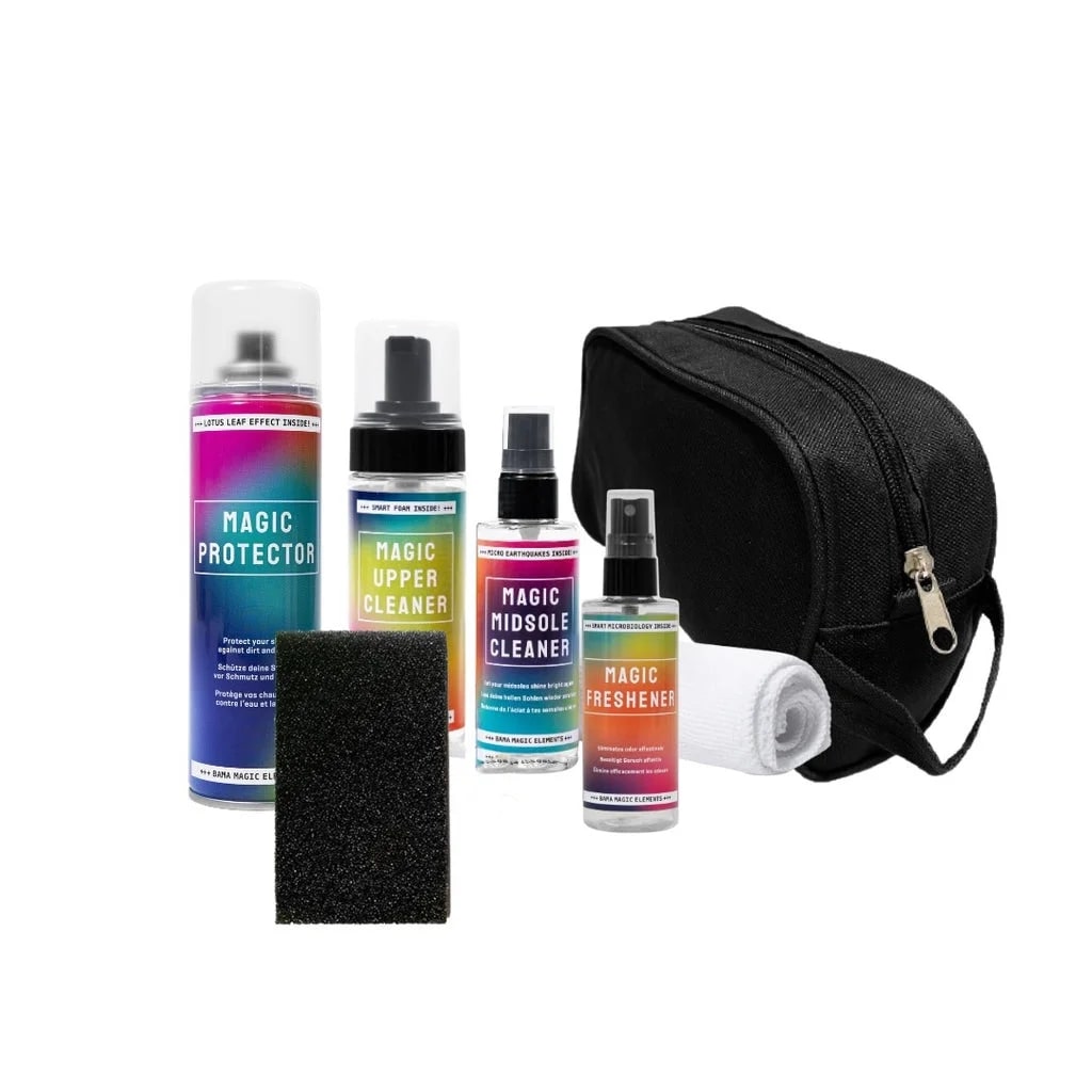 Kit Premium Bama Magic Elements - Elimina Olores, Limpia, Protege Y Renueva Tus Zapatillas