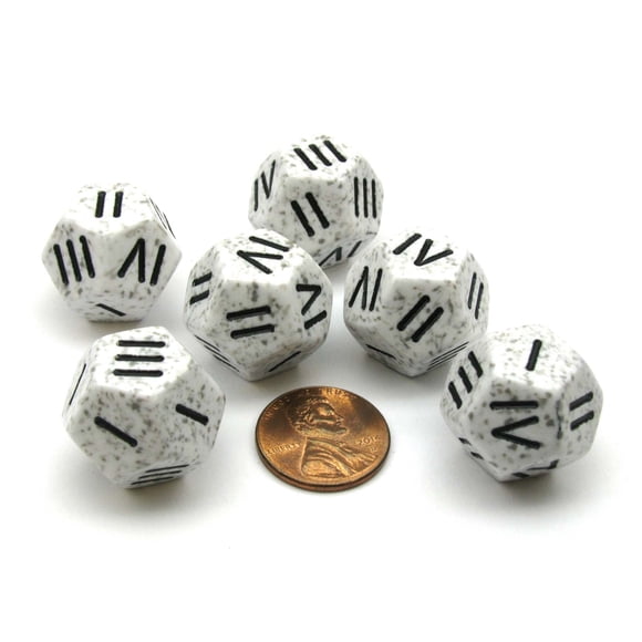 Dice Chessex Speckled Roman d4 Arctic Camo (juego de 6)