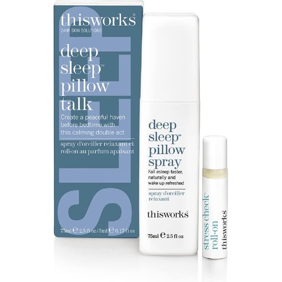 Sleep Set thisworks Deep Sleep en aerosol, 75 ml, y Stress Check