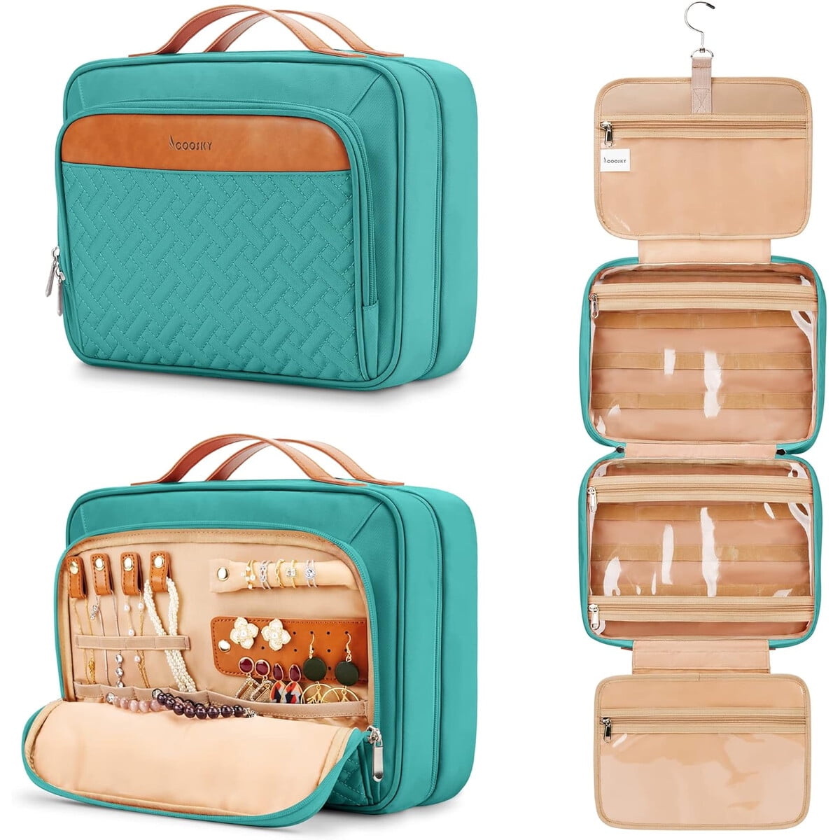 Neceser Colgante Ecosify 32x25x11cm Compartimento Joyeraa
