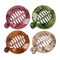 Magideal - 4 Uds. De Pinzas Para El Cabellero De Plátano Pequeñas, Accesorios Para Peinados, 4 , Doble, 2,5X2,1 "", Horquillas, Pinzas Para Mujer , D D