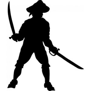 Rienda Libre Graphics - Decomural Pirate Swords Pirate Ws-18164