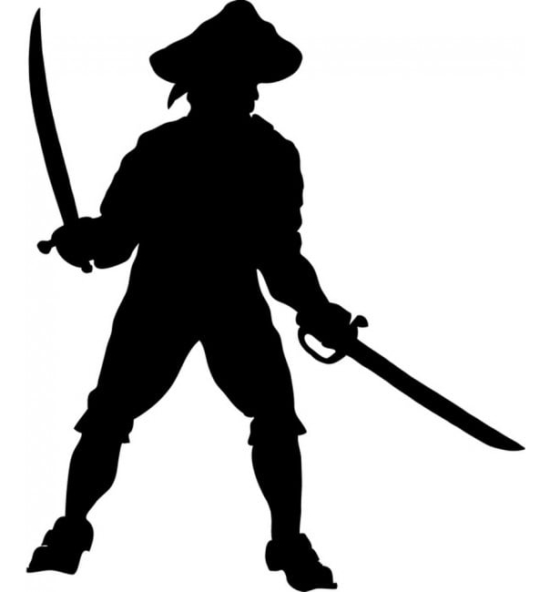 Rienda Libre Graphics - Decomural Pirate Swords Pirate Ws-18164