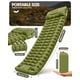 thumbnail image 3 of Colchoneta inflable para camping HAWAJOK con almohada, 10 cm, color oliva, 3 of 7