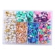 thumbnail image 1 of Cuentas de arcilla de 6 rejillas, cuentas espaciadoras redondas planas para hacer pulseras, juego de manualidades con cuentas de letras DIY para niñas y niños, suministros para Multicolor, 1 of 5
