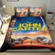 thumbnail image 1 of JOHN CARTER Conjunto de sábanas temático, trío de piezas, cómodo y amigable con la piel, diseño único, regalo de decoración para el hogar para familiares, amigos y fans, 90 cm * 190 cm, 1 of 6