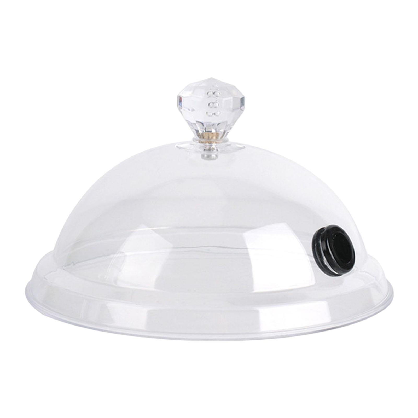 Magideal - Accesorios De Cocina Portátiles, Bebidas, Alimentos, Máquina De Astillas De Madera, Grado Alimenticio Portátil, Transparente Para Tapa De Accesorios 16 Cm