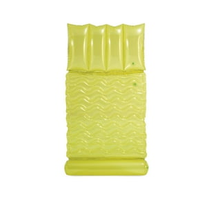 Hamaca Colchoneta Inflable Intex 173X89 Cm Amarilla