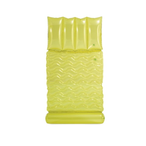 Hamaca Colchoneta Inflable Intex 173X89 Cm Amarilla