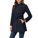 thumbnail image 4 of INSPIRE CHIC Abrigo Largo Clásico de Mujer con Cuello Alto, Manga Larga, Cinturón de Invierno, Talla L, Azul Oscuro, 4 of 7