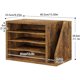 thumbnail image 3 of Wooden Mail Organizer, Desk Organizer with 3 Adjustable Shelves, 3 of 3