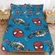 thumbnail image 2 of Cartoon Spider-Man 3 Piece Sets Full/Queen Size - Reversible Microfiber Quilts with 2 Shams Soft Lightweight Bedspread Coverlet Comforter for All Season Bed Sheets, 2 of 5