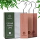 thumbnail image 1 of Cedar Hang Ups Ceddera Ceddera Cedar, paquete de 14 unidades, para guardar ropa natural, 1 of 7
