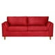 thumbnail image 3 of Sofa Milan 3C Con Resortes Pocket Cuero Kentucky Rojo, 3 of 7