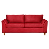 Latam Home - Sofa Milan 3C Con Resortes Pocket Cuero Kentucky Rojo