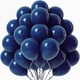 thumbnail image 1 of Globos Suxumhao Látex 10" Negro Y Azul 40 Pzas, 1 of 4