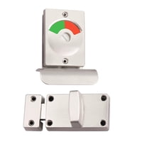 Magideal - Cerradura Indicadora De Pestillo, Cerradura Indicadora Roja Y Verde, Pestillo De Cerradura De Puerta Divisoria Para Oficina, Restaurante, Baño