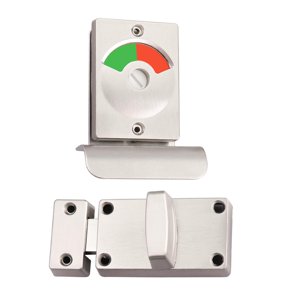 Magideal - Cerradura Indicadora De Pestillo, Cerradura Indicadora Roja Y Verde, Pestillo De Cerradura De Puerta Divisoria Para Oficina, Restaurante, Baño