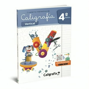 Editorial Caligrafix - Texto Caligrafia Vertical 4º Basico - Interactivo /536