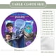 thumbnail image 2 of ¡Megamente manda!-theme Fitted Round Tablecloths Elastic Edged Table Covers Waterproof Table Cloth for Kitchen Holiday Party Tables Decor 120cm, 2 of 6