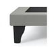 thumbnail image 2 of Base De Cama Europea King Felpa Gris, 2 of 2
