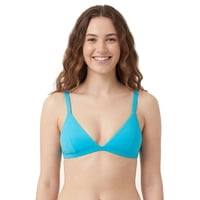 Samia - Bikini Triangulo Básico Ajustable Turquesa