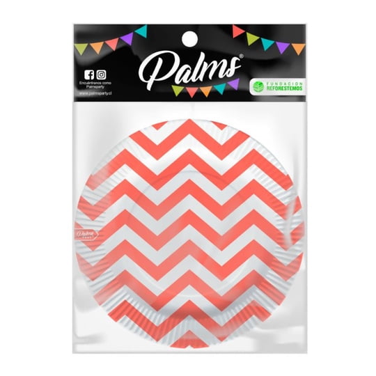 Set 10 Platos 18 Cm Diseño Rosado 1 Un Palms