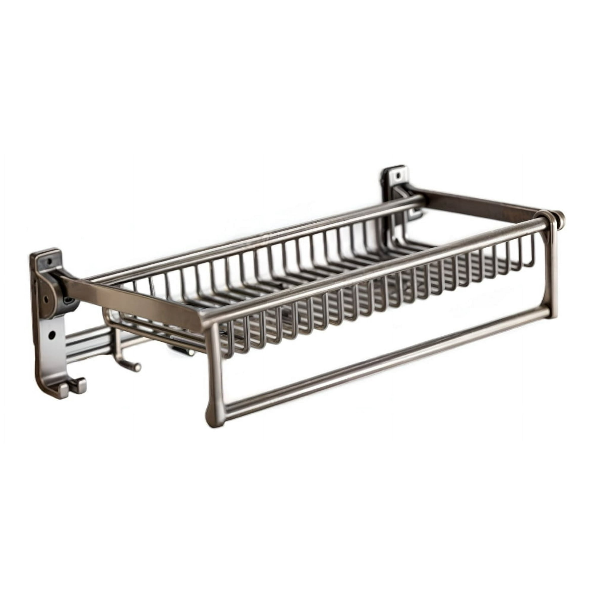 Genérico - Estante Organizador Baño Doble Barra 5 Ganchos Pared Jhn