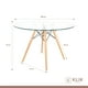 thumbnail image 5 of Comedor Mesa Eames Redonda vidrio 100cm + 4 Sillas Windsor Blancas, 5 of 8