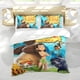 thumbnail image 5 of El Libro de la Selva Conjunto de sábanas temático, trío de piezas, cómodo y amigable con la piel, diseño único, regalo de decoración para el hogar para familiares, amigos y fans,140cm *210cm, 5 of 6