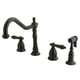 thumbnail image 1 of Llave de cocina Kingston Brass Heritage de amplia separación, bronce aceitado, 1 of 2