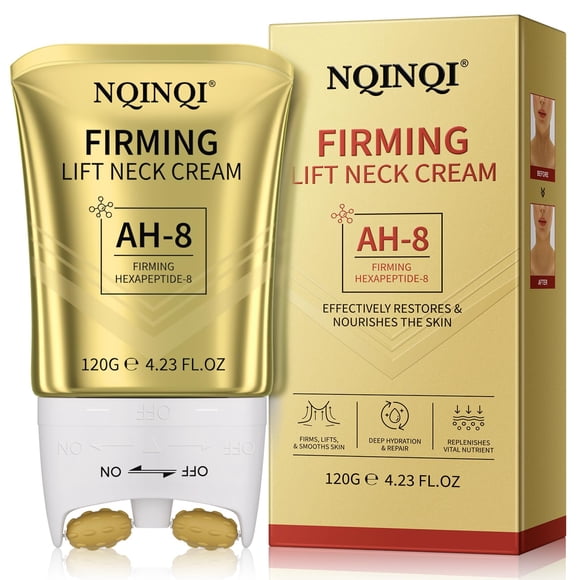 Crema Reafirmante para Cuello NQINQI AH-8 120g con Rodillo