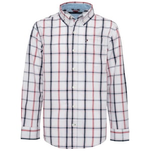 Camisa Tommy Hilfiger Para Niños, Manga Larga, Tejida Samuel White, 4 Años