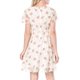 thumbnail image 5 of INSPIRE CHIC Vestido de Chifón con Cremallera y Cordones, Cuello en V Floral, Mangas Cortas Acampanadas para Mujer, Regreso a Clases, Talla S, Blanco, 5 of 8