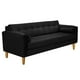thumbnail image 2 of Sofa Retro 3CG Felpa 04 Negro, 2 of 6