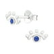 thumbnail image 1 of Aros Plata 925 Forma De Ojo Y Cristal, 1 of 2