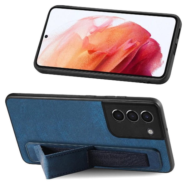 Funda Protectora con Correa para Samsung Galaxy S21 Resistente a Golpes Azul