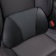 thumbnail image 1 of Almohada de soporte lumbar Aerovia de espuma viscoelástica negra, 1 of 9