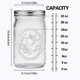 thumbnail image 2 of Mason Jars Eleganttime, boca ancha, 946 ml, con tapas y correas, 12 unidades, 2 of 7
