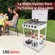 thumbnail image 2 of Cocina Encimera a Gas Licuado 5 Platos con Mesa Cocinilla Blanco, 2 of 7