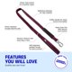 thumbnail image 4 of Correa Bungee para Perro 1,2 m Color Burdeos Resistente a Impactos – Dog Friendly Co, 4 of 8