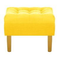 Bodevir - Pouf Wood 1C Felpa 01 Amarillo