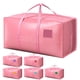thumbnail image 1 of Bolsas de mudanza impermeables de alta resistencia RMOHRO 29 x 36 x 33 cm, rosa, 1 of 9